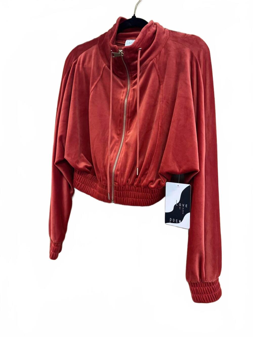 NEW LOVE POEM women's hoodie and pants set in scarlet